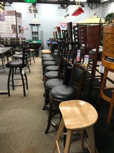 Backless stools at waterford