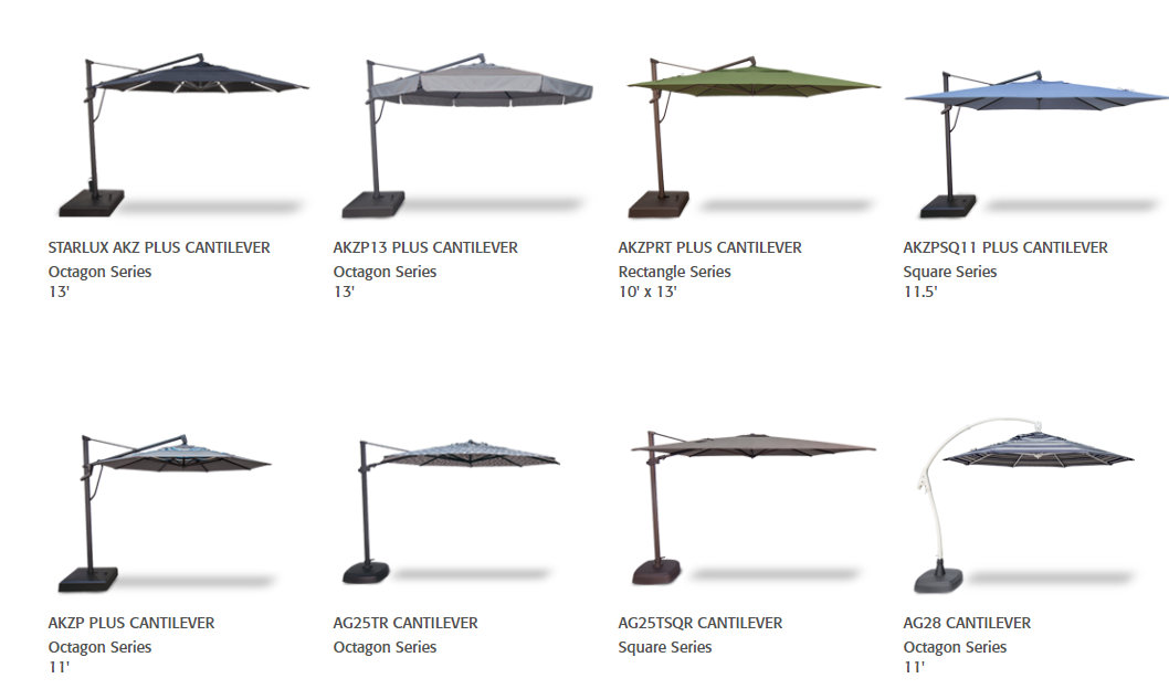 Treasure Garden Patio Umbrellas