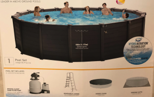 Intex Graphite pool set included